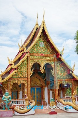 Temple Phayao,thailand Stock Photo