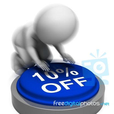 Ten Percent Off Pressed Means 10 Lower Price Stock Image