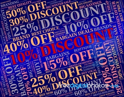 Ten Percent Off Representing Save Sale And Savings Stock Image