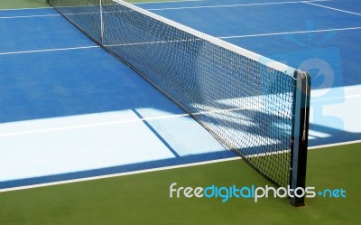 Tennis Court Stock Photo