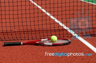 Tennis Court Stock Photo