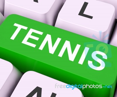 Tennis Key Shows Play Sport
 Stock Image