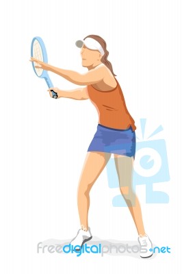 Tennis Player Stock Image