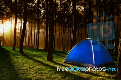 Tent Stock Photo