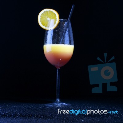 Tequila Sunrise Stock Photo