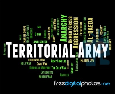 Territorial Army Means Armed Services And Tavr Stock Image