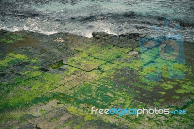 Tessellated Pavement In Pirates Bay Stock Photo