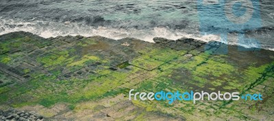 Tessellated Pavement In Pirates Bay Stock Photo