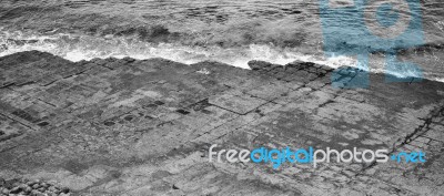 Tessellated Pavement In Pirates Bay Stock Photo