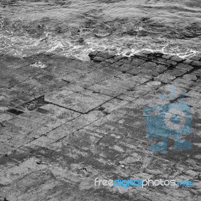 Tessellated Pavement In Pirates Bay Stock Photo