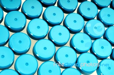 Test Tube Lids Stock Photo