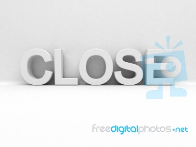 Text Close Stock Image