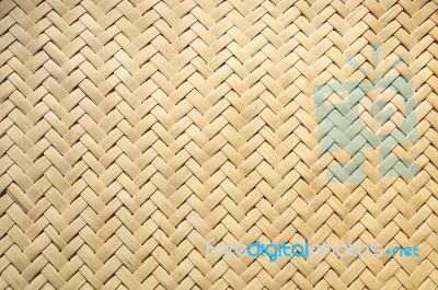 Texture Bamboo Basket Stock Photo