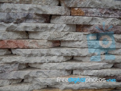 Texture Of A Wall Of A Building From A Stone Laying Stock Photo