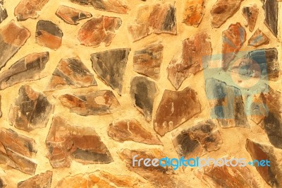 Texture Of Masonry Pattern Rock Cement Wall Stock Photo