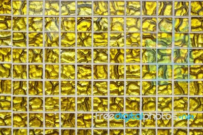 Texture Of Yellow Mosaic Stock Photo