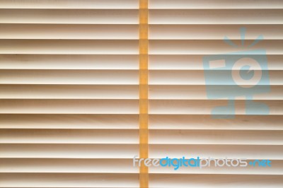 Texture Wood Blinds Stitched Rope Stock Photo