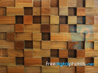 Textured Of Wood Cube Background Use For Multipurpose Shape And Stock Photo