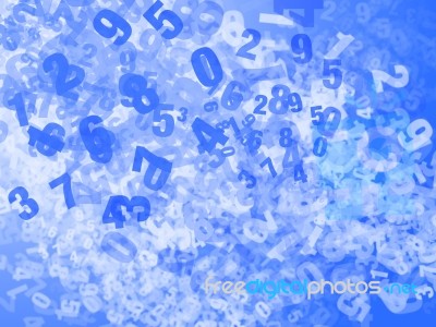 Texuter Numbers Stock Image