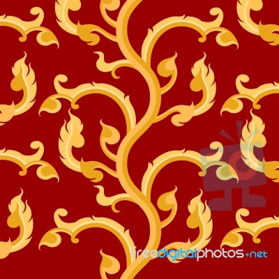 Thai Art Pattern Stock Image