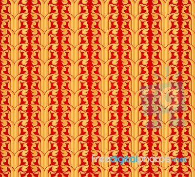 Thai Art Pattern Stock Image