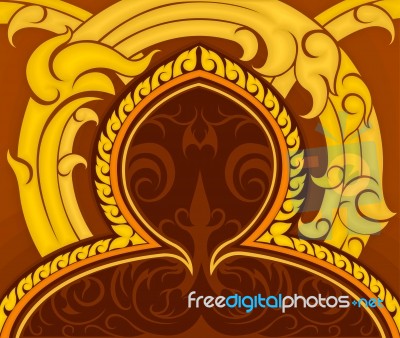 Thai Art pattern Stock Image