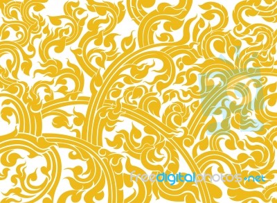 Thai Art Pattern Style Stock Image