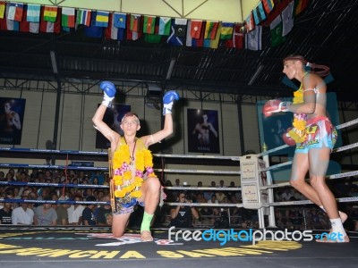 Thai Boxing Stock Photo