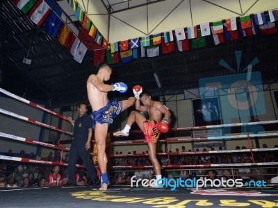 Thai Boxing Stock Photo