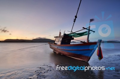 Thai Fishing Boat Stock Photo