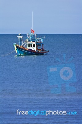 Thai Fishing Boat Stock Photo