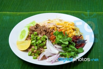 Thai Fried Rice Stock Photo