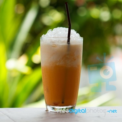 Thai Ice Tea Stock Photo