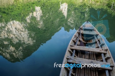 Thai Local Boat Stock Photo