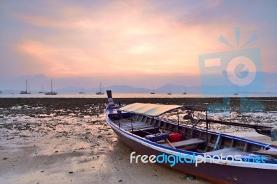 Thai Longtail Boat Stock Photo