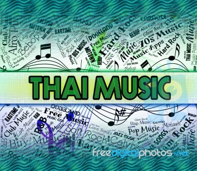 Thai Music Means Acoustic Melodies And Harmony Stock Image