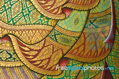 Thai Painting Art Stock Photo