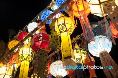 Thai Paper Lantern Stock Photo