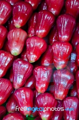 Thai Rose Apple Stock Photo