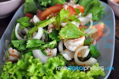 Thai Seafood Stock Photo