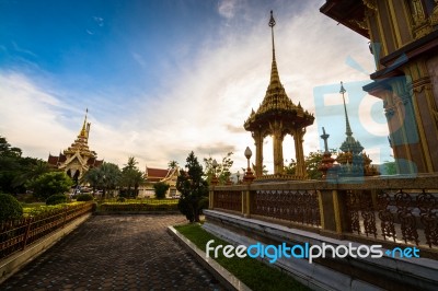 Thai Style Decoration In Chalong Temple, Phuket, Thailand Stock Photo