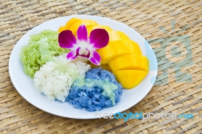 Thai Style Dessert Stock Photo