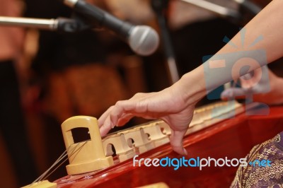 Thai Zither Stock Photo