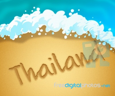 Thailand Holiday Means Go On Leave In Asia Stock Image