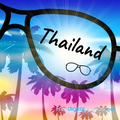 Thailand Holiday Represents Going On Vacation In Asia Stock Image