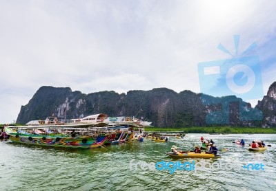 Tham Lod Cave Phang Nga Bay Stock Photo