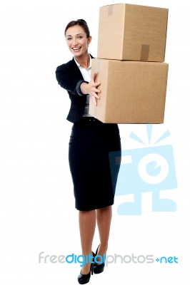 Thanks For The Safe Delivery Stock Photo