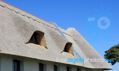 Thatched Roof Stock Photo