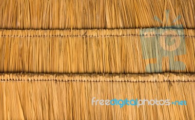 Thatched Roof  Straw Stock Photo