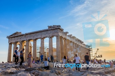 The Acropolis Of Athens Stock Photo